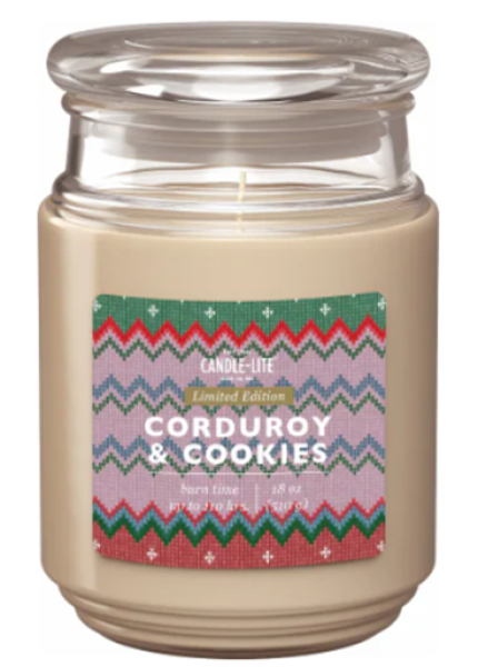 CANDLE -LITE Limited Edition 'Corduroy & Cookies' Candle 1 Docht 510 gr
